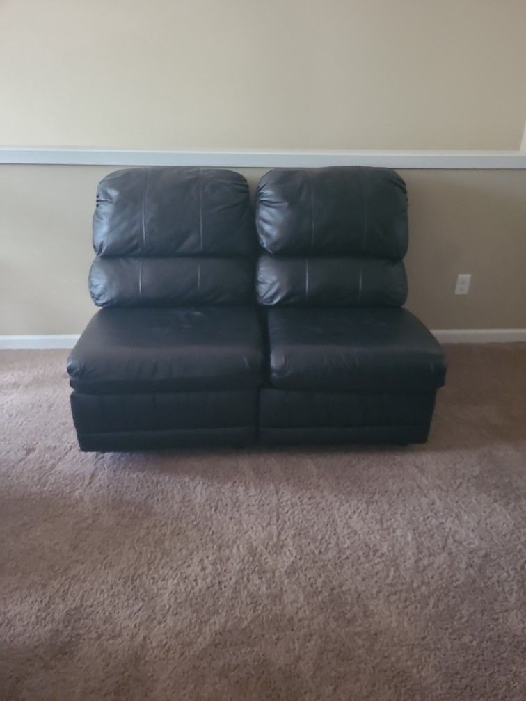 Vintage 90s Italian Leather Sofa