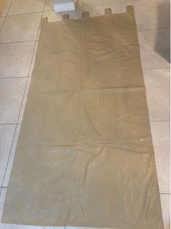 Leather blackout curtains