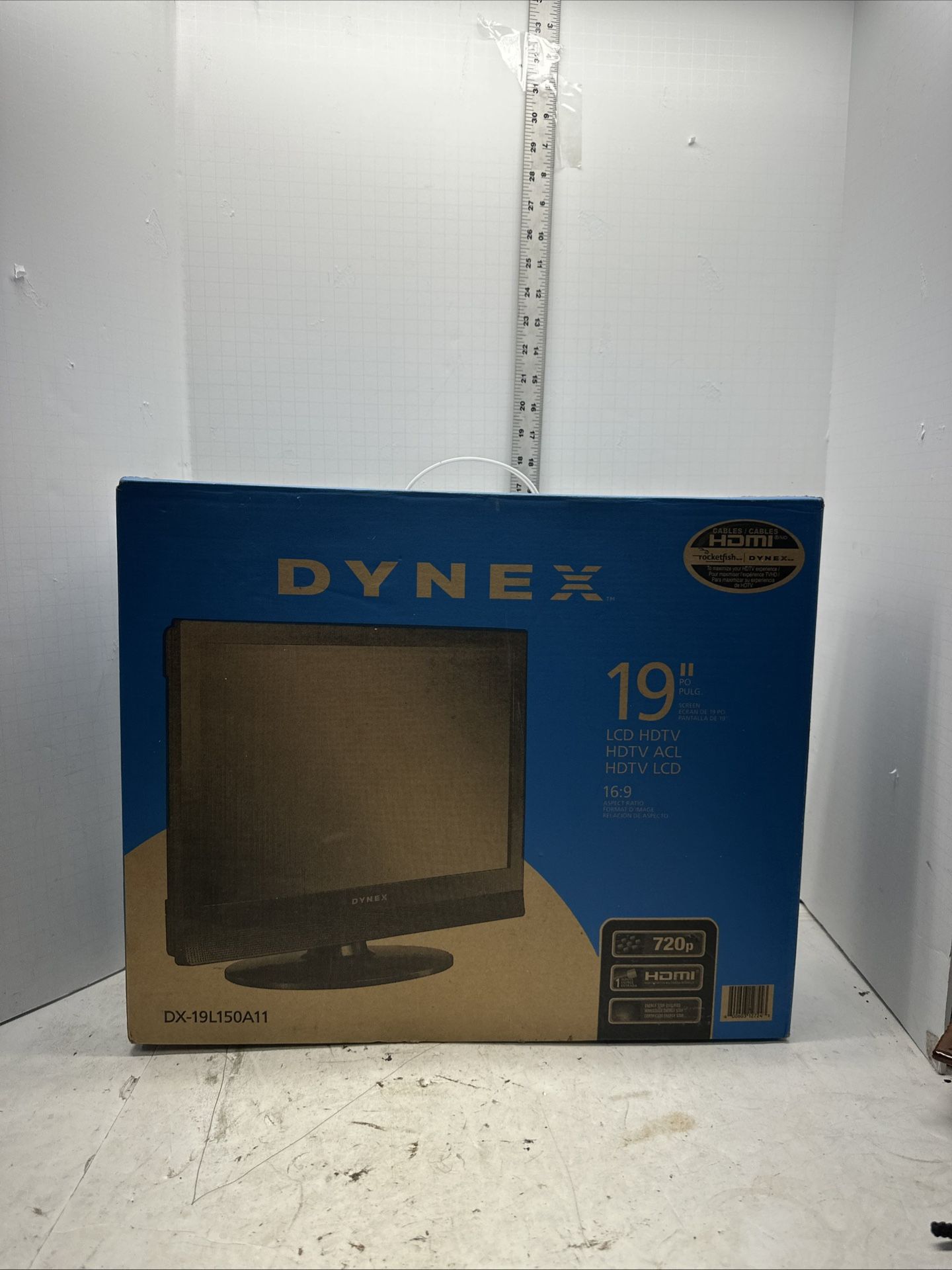 Dynex DX-19L150A11 LCD TV Monitor 19" 720p HDMI VGA S-VIDEO With Remote WORKS
