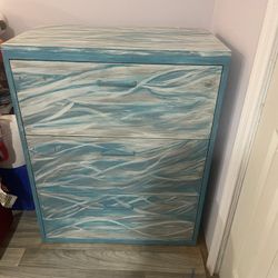 Blue And White Dresser/storage