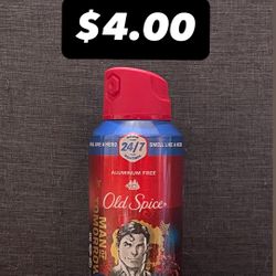 Old Spice Spray Deodorant $4.00