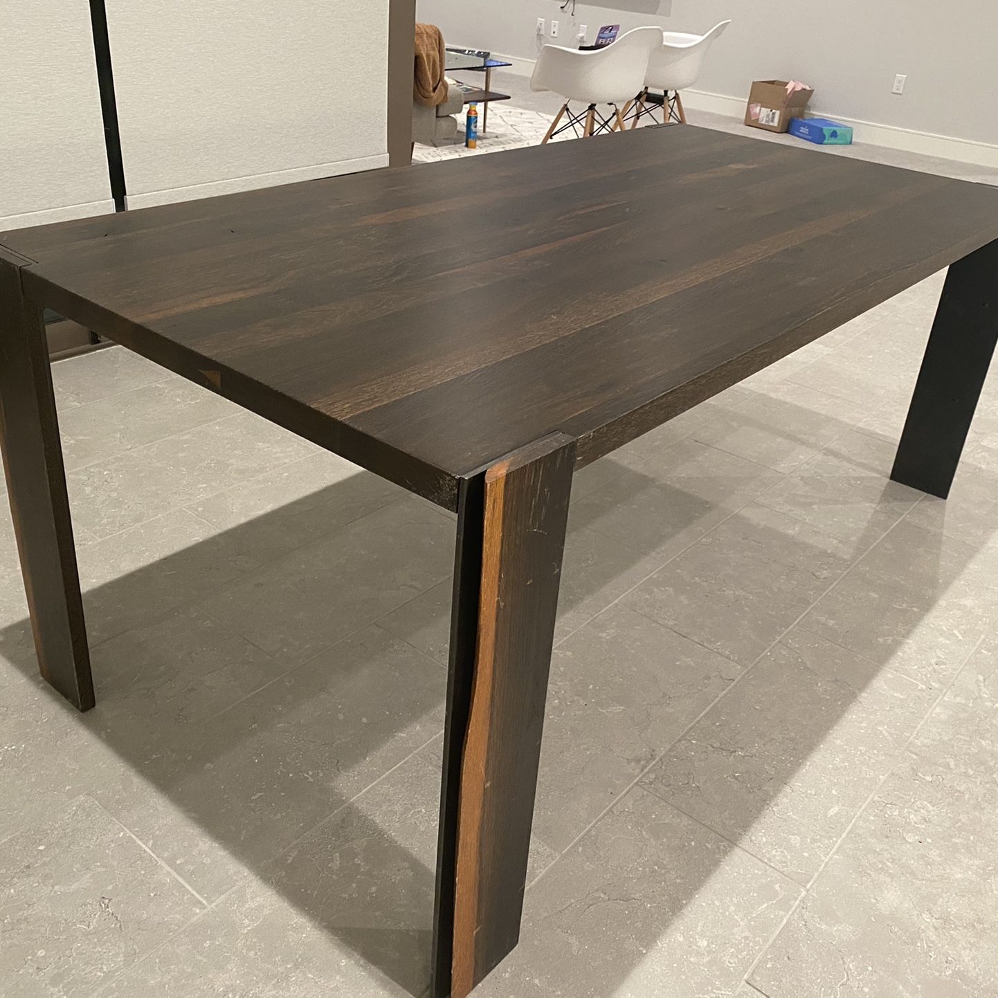 Solid Mid-Century Wood Table