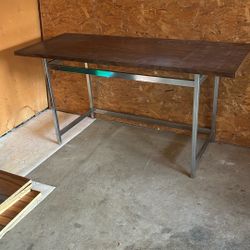 Wood and Metal Table