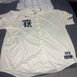 texas rangers baseball men’s jersey XXXL