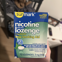 Nicotine patches and lozenges