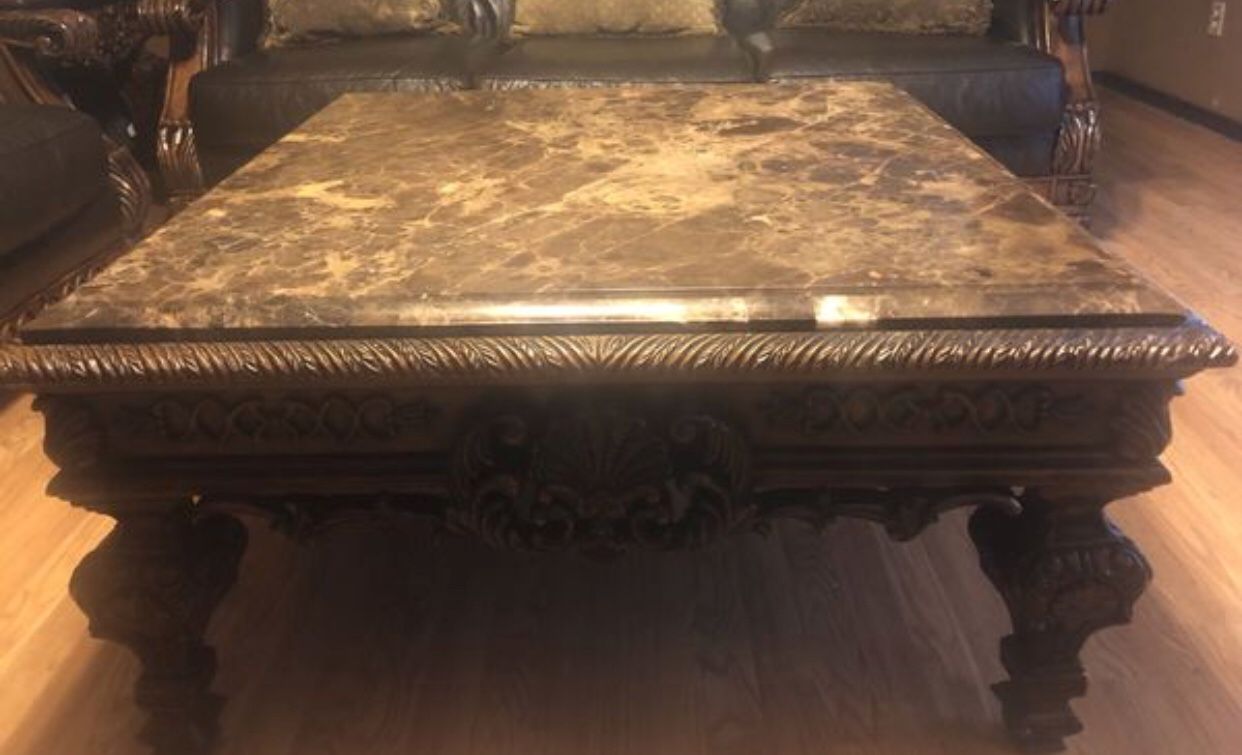 Ashley furniture north shore Collection Marble top coffee table