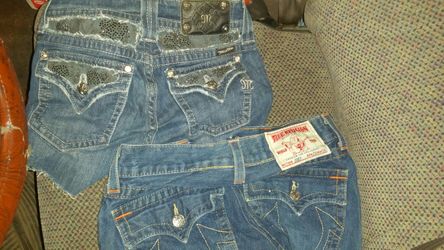 Miss me and True Religion shorts