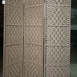71” TALL 3 PANEL XWIDE ROOM DIVIDER - NEW
