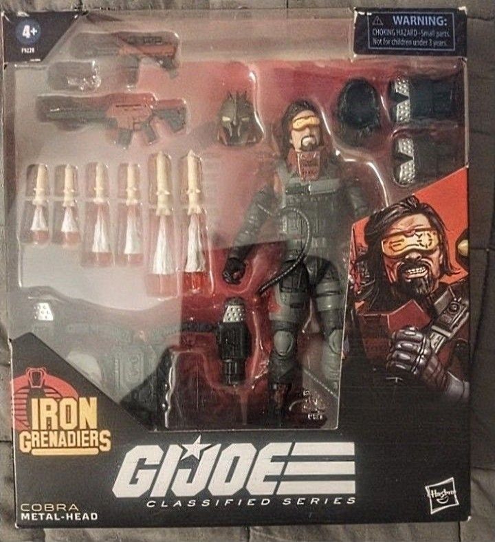 GI Joe Classified Iron Grenadiers Metal Head.