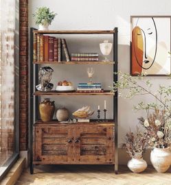 Industrial rustic bookshelf/storage cabinet