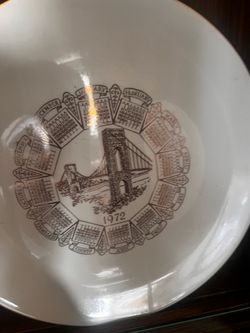 George Washington Bridge Souvenir Ceramic Plate