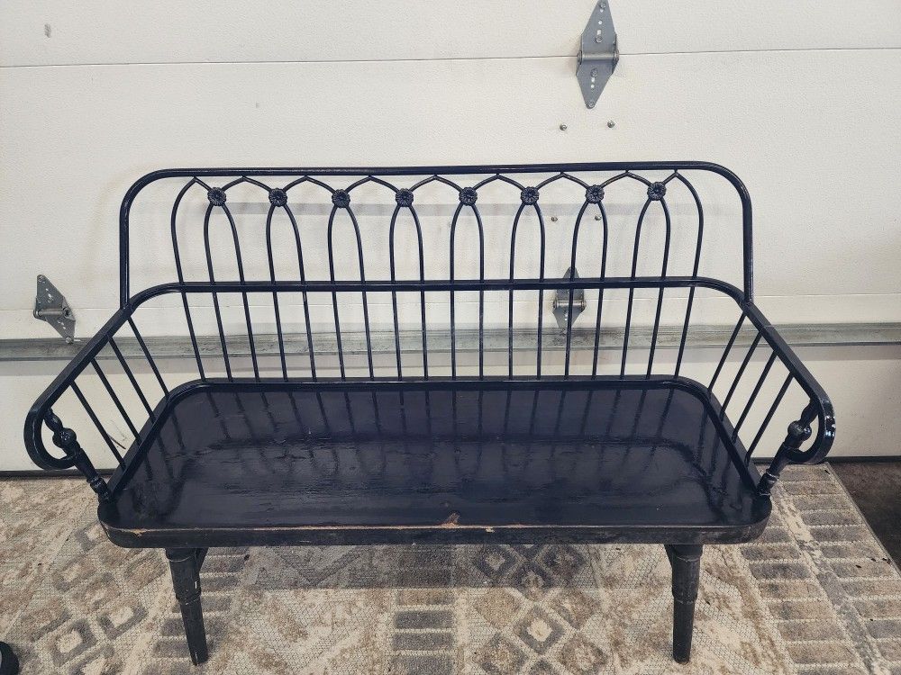 *** WROUGHT IRON BENCH ***