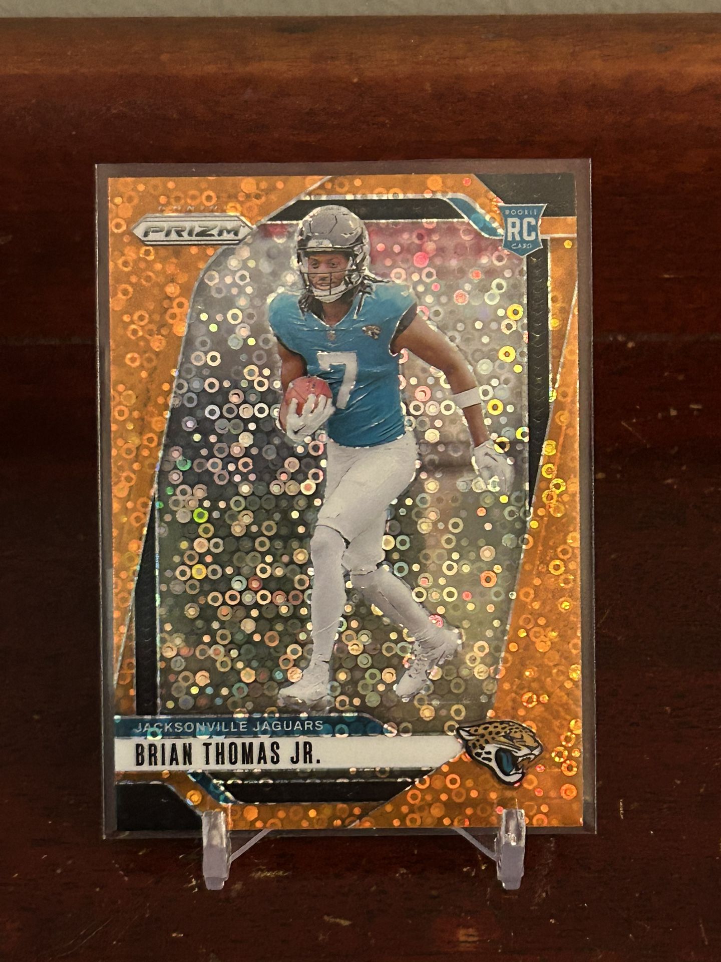 Brian Thomas Jr. Prizm Orange Disco Rookie
