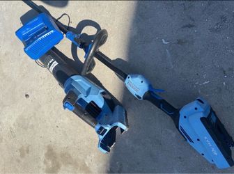 Kobalt 40-volt Cordless Battery String Trimmer and Leaf Blower and Combo Kit no battery