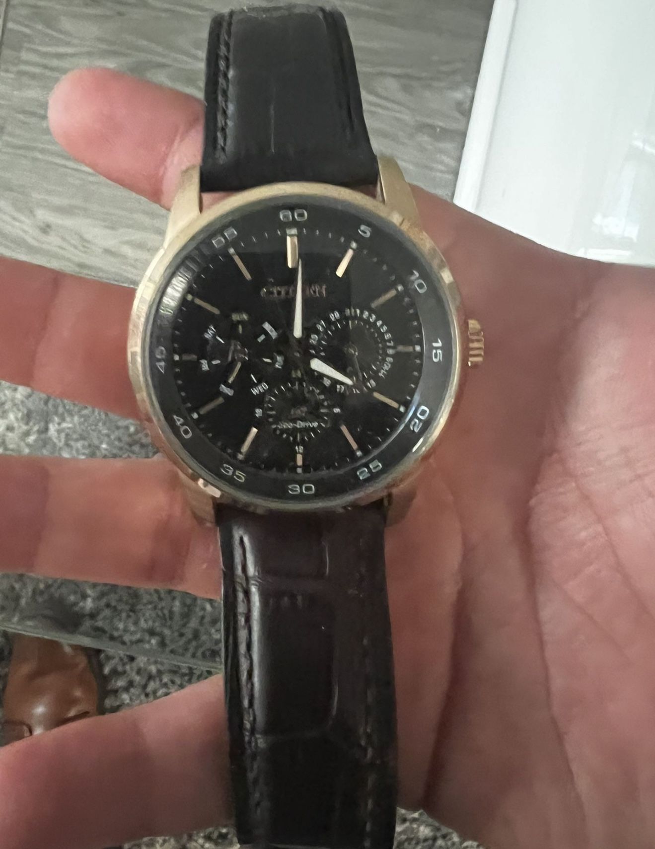 Citizen Luxury Watch With Leather Band,All Products : American Fashion Style Bags On Sale