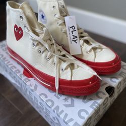 Converse Chuck Taylor Hidden Heart Red Sole High Top Sneaker 