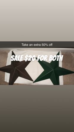 Metal stars - home decor