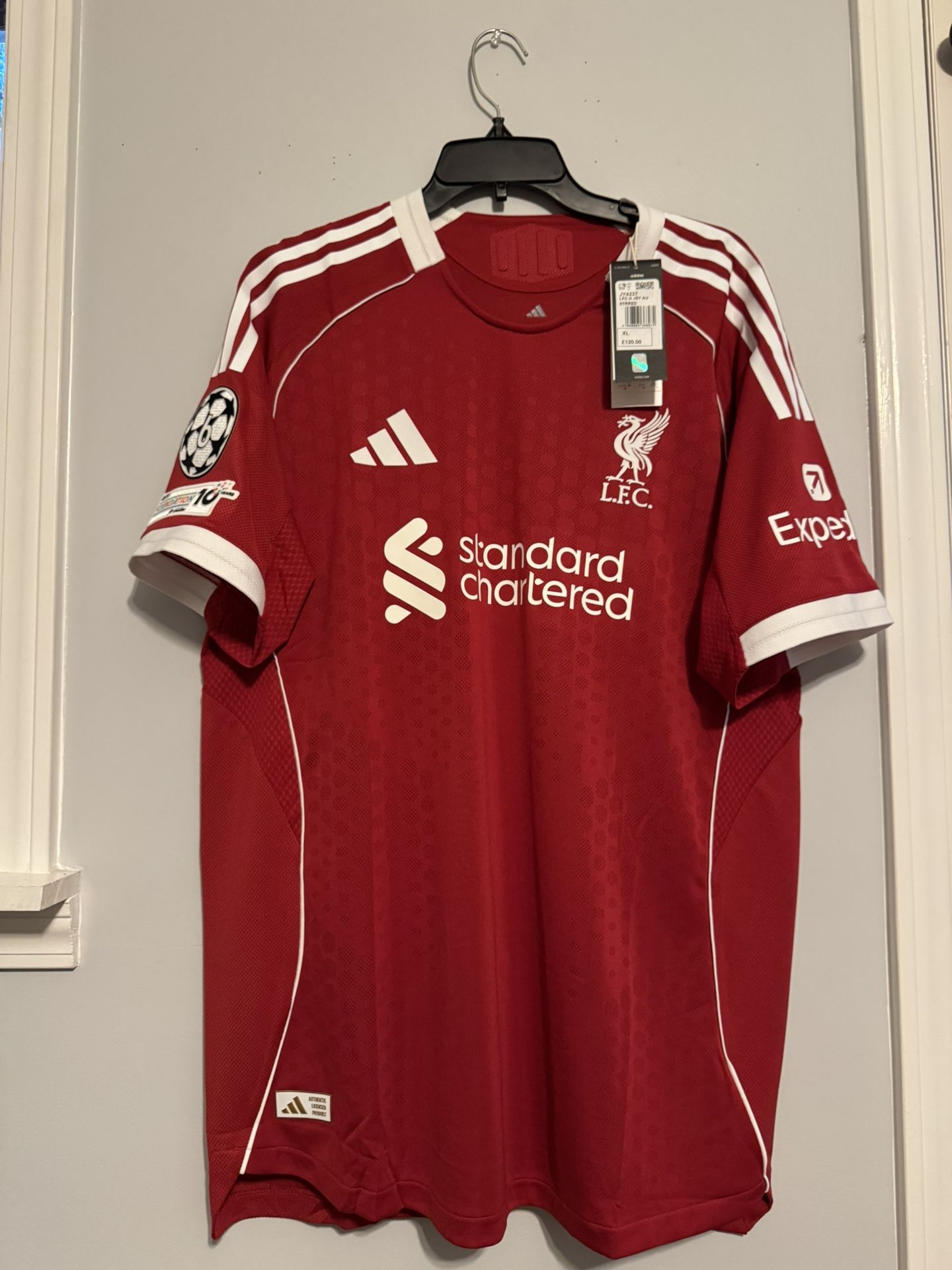 BNWT #7 Florian Wirtz Liverpool Fc 25/26 Home Authentic Player Version Jersey