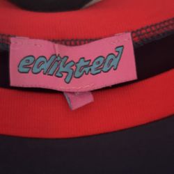 Edikted Navy & Red Long Sleeve Shirt