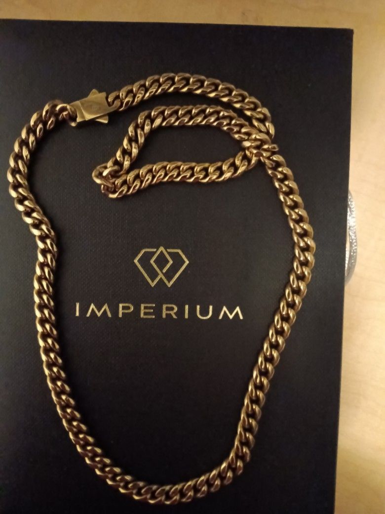 Imperium Cuban Link Chain 18k Gold Bonded