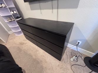 Black 6 drawer dresser