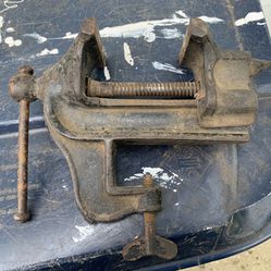 Antique Cast Iron Jeweler's Vise-Anvil-Clamp 2-1/2" Jaws Works Hobby-Craft Tool