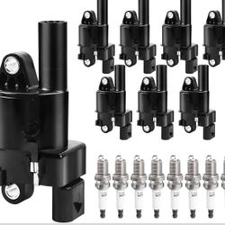 Round Ignition Coil Packs Spark Plugs 