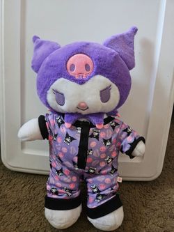 Build A Bear Sanrio Kuromi Plush Lavender Pajamas Hello Kitty