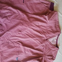 Adar Pro Scrubs Maroon Set