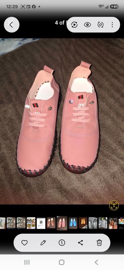 Womens Comfortable Thick Sole Sneakers – Casual Outdoor Walking Shoes size 8 8.5