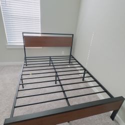 Full Size Bed Frame Plus Mattress