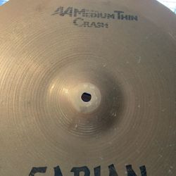 Sabian AA 16” crash cymbal. No cracks and sounds great. From 1990’