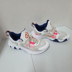Nike Giannis Immortality 2 Shoes Mens Size 9.5 White Pink Orange Blue DM0825-102
