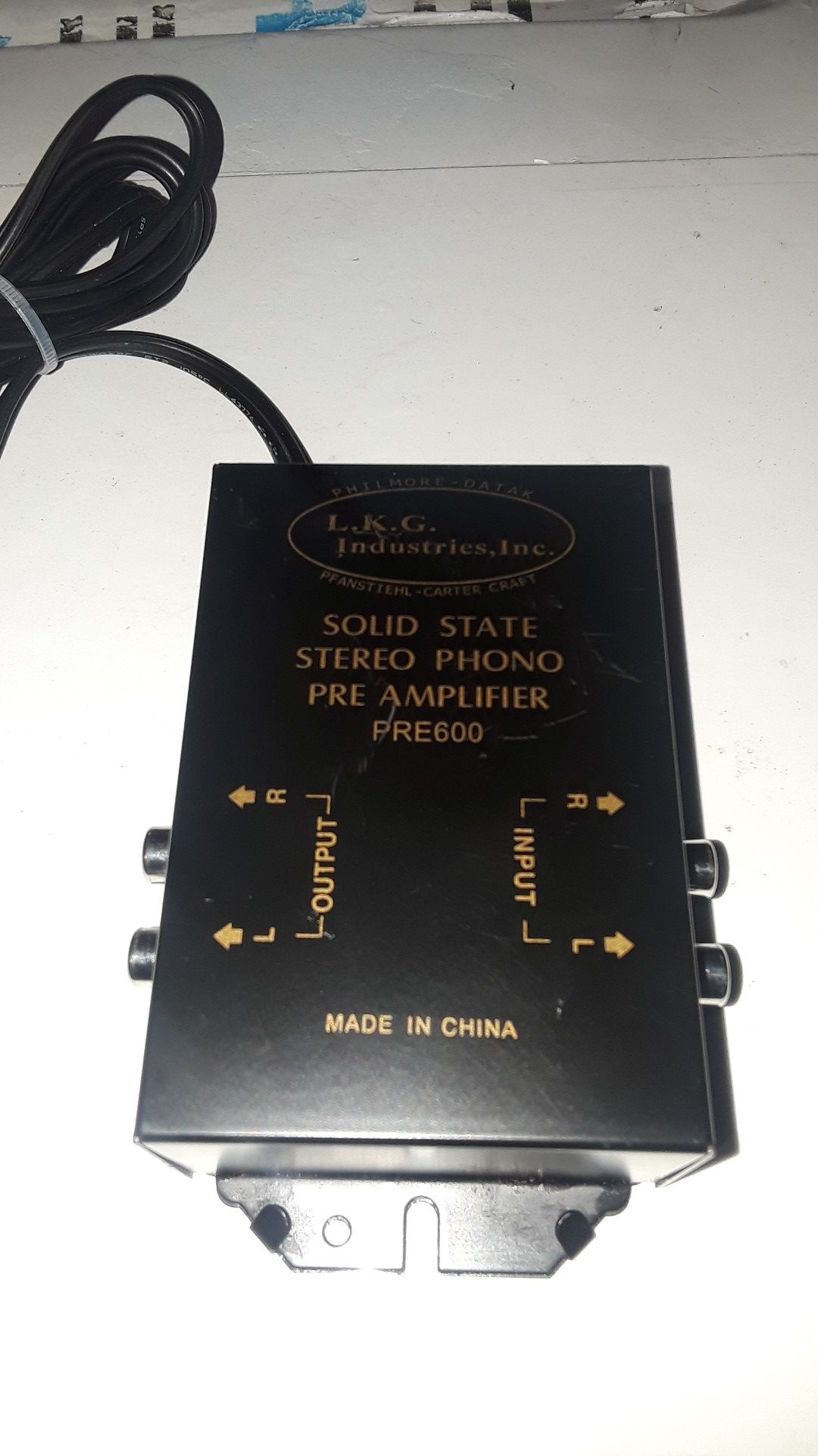 Solid State Stereo Phono Pre Amp Amplifier PRE600 Lkg Industries Philmore-Datak