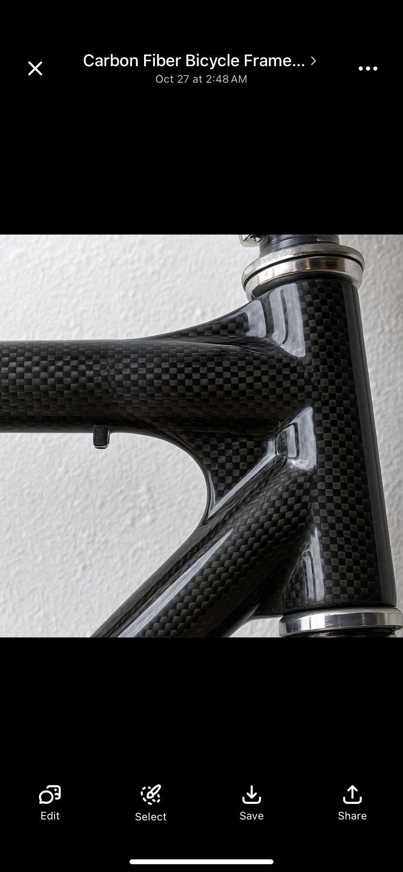 Vintage! Handmade Calfee Tetra Classic 54cm Carbon Frameset Ritchey Fork