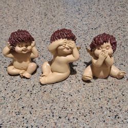 3 Vintage Angel Figurines