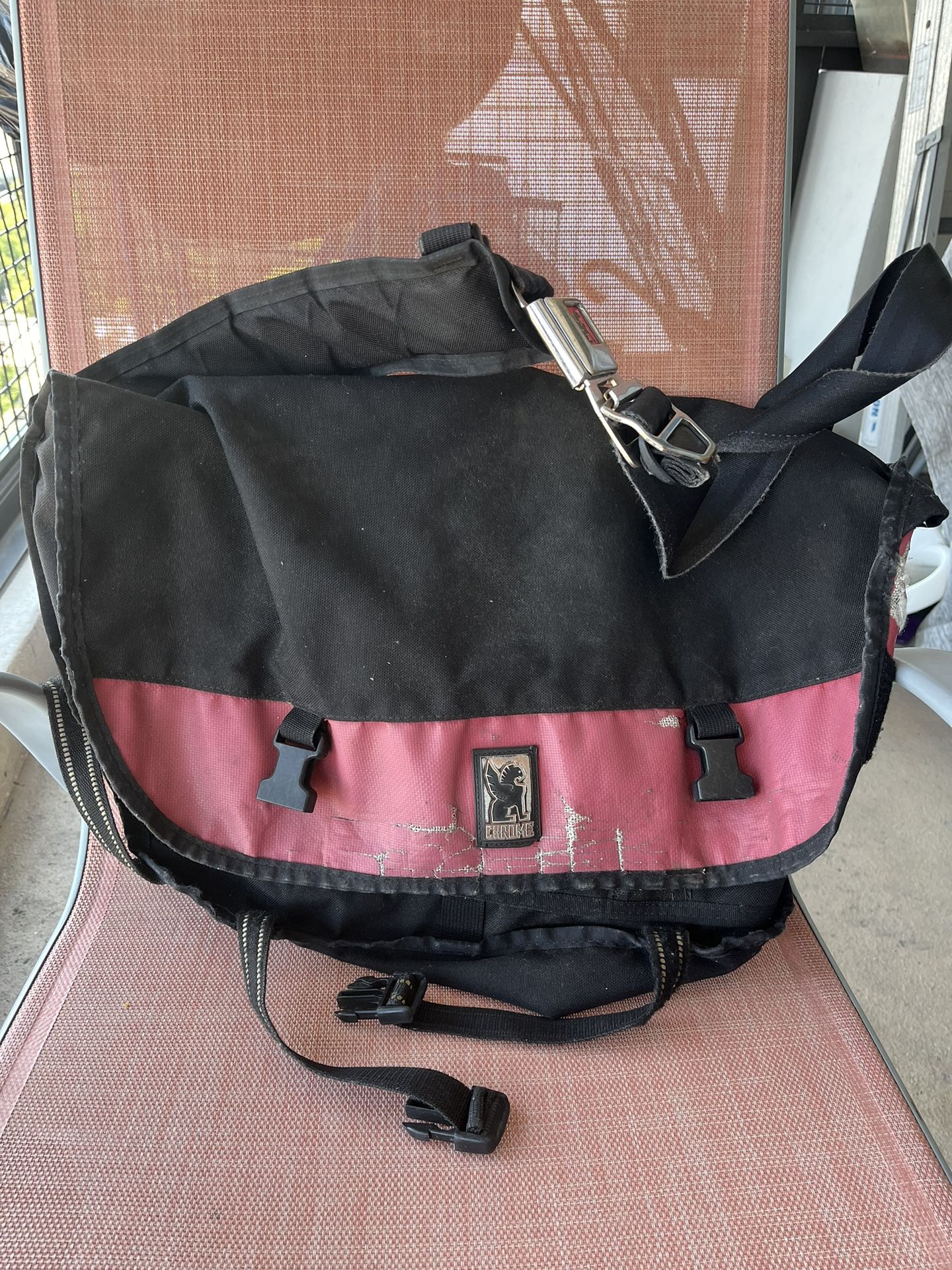 chrome messenger bag used