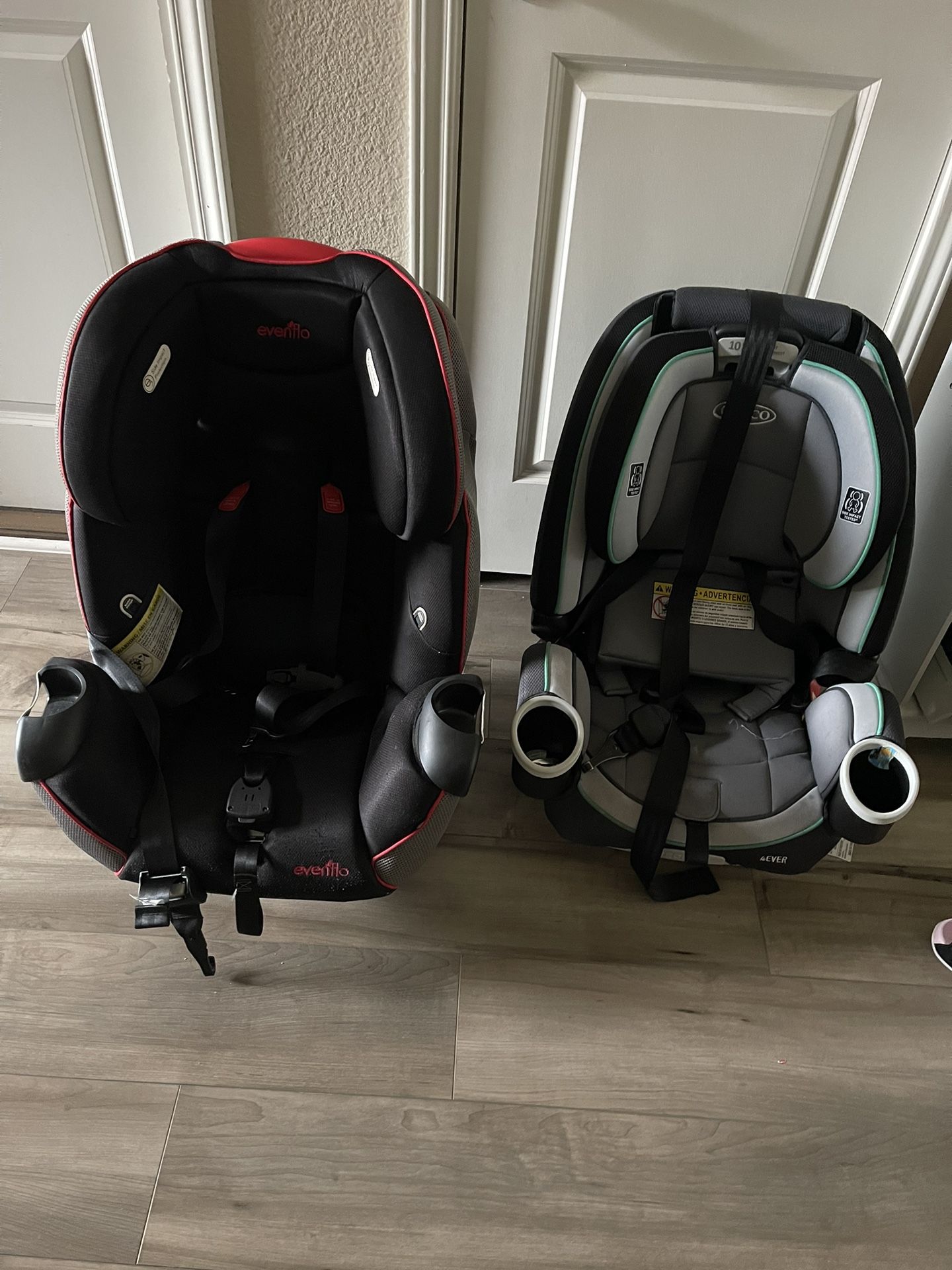 Graco And Evenflo Car Seats 