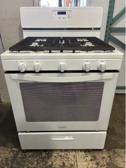 Fully Functional Whirlpool White 5 Burner 30” GAS Stove