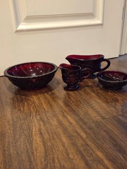 Avon cape cod bowls gravy creamer