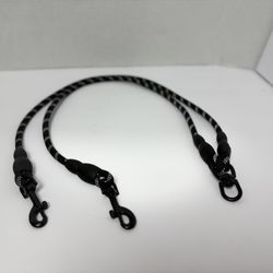 Black Two Dog Leash Connector OFFERS WELCOME