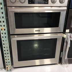 30” Combination Microwave Wall Oven Sliver Stainless Steel 