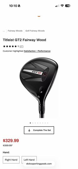 MINT GT2 3 wood. 15 degree