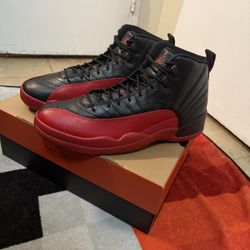 NEW AIR JORDAN 12 RETRO CT8013 002 Sz 14 Flu Game 2025 Black Red
