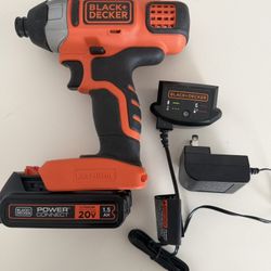Black+Decker 20V MAX Lithium-Ion Cordless Impact Driver Kit