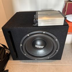 Sundown audio 12” subwoofer & JL audio 500/1 Amp