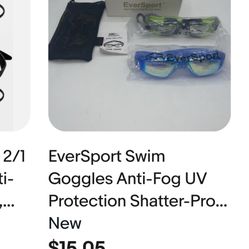 EverSport 2 Pack Swim Goggles Pinks &linghblue