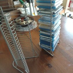 $8 Ea Blue Ray Disc / Cd Wire Rack (2). Both 15.00  Racks Only.