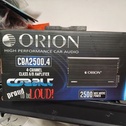 New!! Orion COBALT 2500w 4ch Amplifier 