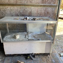 2- 4 foot glass display case